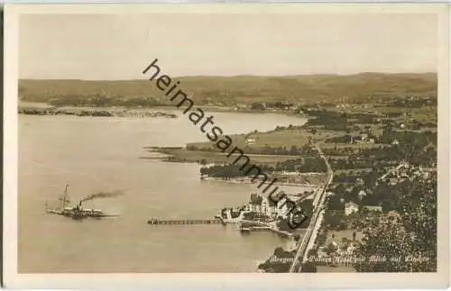 Bregenz - Palast Hotel mit Blick auf Lindau - Foto-Ansichtskarte - Edition Photoglob Zürich