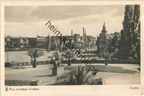 Stettin - Baumbrücke - Foto-AK 30er Jahre - Verlag Carl Friedrich Fangmeier Magdeburg