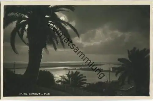 Genua - Genova - Porto - Foto-AK 30er Jahre - Verlag Brunner & C. Como