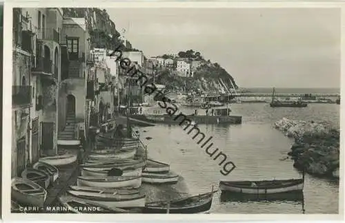 Capri - Marina Grande - Foto-AK 30er Jahre - Verlag V. Carcavallo Napoli