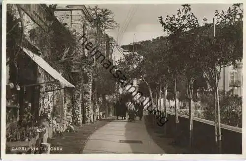 Capri - Via Tracara - Foto-AK 30er Jahre - Verlag V. Carcavallo Napoli