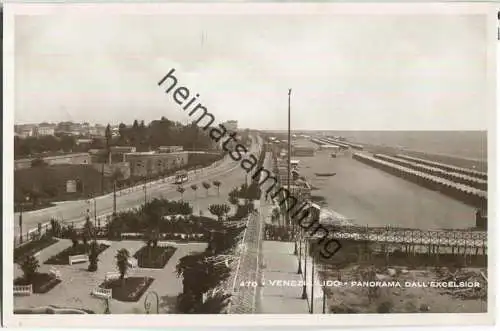 Venedig - Venezia - Lido - Panorama dall'Excelsior - Foto-Ansichtskarte 30er Jahre - Verlag G. Brocca Venezia