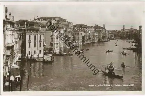 Venedig - Venezia - Canal Grande - Foto-Ansichtskarte 30er Jahre - Verlag G. Brocca Venezia