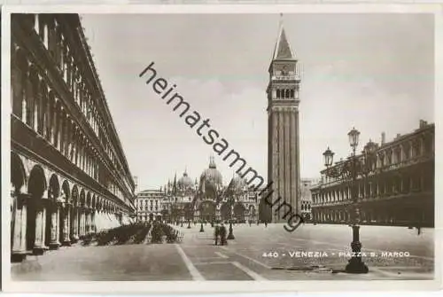 Venedig - Venezia - Piazza S. Marco - Foto-Ansichtskarte 30er Jahre - Verlag G. Brocca Venezia