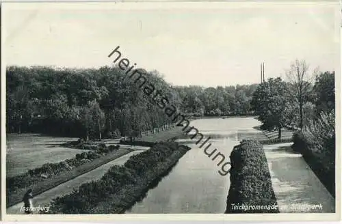 Insterburg - Tschernjachowsk - Teichpromenade - Foto-AK 30er Jahre