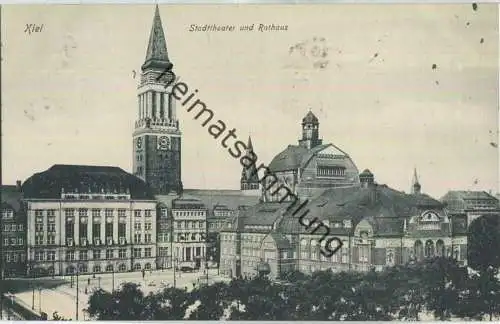 Kiel - Stadttheater - Rathaus - Verlag Hermann Edlefsen Kiel
