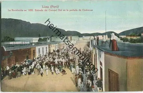 Peru - Lima - La Revolution en 1895 - Verlag E. Polack-Schneider Lima