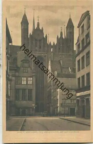 Danzig - Marienkirche - Nordgiebel des Kreuzschiffs - Verlag Danziger Verlagsgesellschaft  mbH Danzig