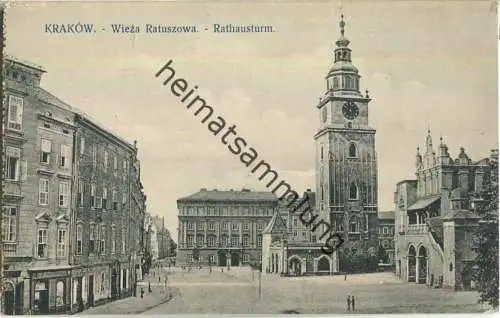 Krakow - Krakau - Rathausturm - Verlag Wyd. kart artystow polskich Krakow - Feldpost
