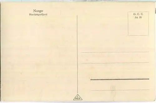 Hardangerfjord - Foto-Ansichtskarte 30er Jahre - Verlag  C M & S