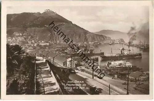 Oran - Promenade de l'Etang et le Port - Foto-AK - Edition Levy et Neurdein Reunis