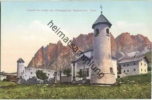 Castell de Zanna mit Pomagagnon - Ampezzotal - Verlag Josef Werth Olang