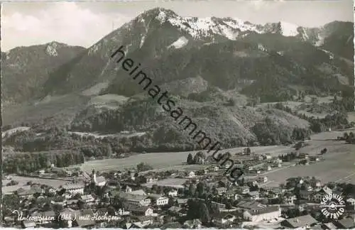 Unterwössen - Luftaufnahme - Foto-Ansichtskarte - Verlag Schreibwarenhandlung Reinhilde Gut Unterwössen