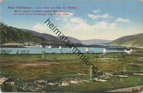 Baikalsee - Le Pont sur la riv. Selanga