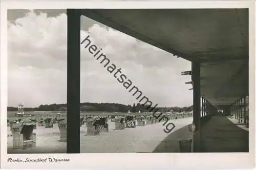 Berlin - Strandbad Wannsee - Foto-Ansichtskarte - Verlag Kunst und Bild Berlin