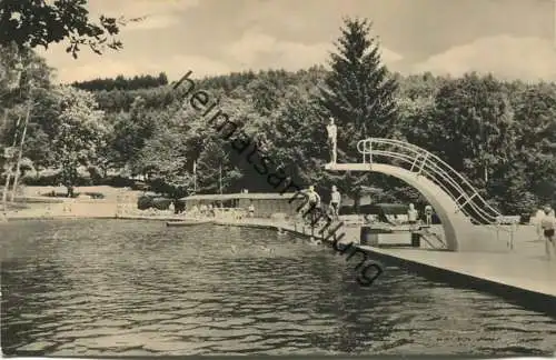 Königsee - Waldsee - Freibad - Verlag Bild und Heimat Reichenbach - Foto-AK - gel.