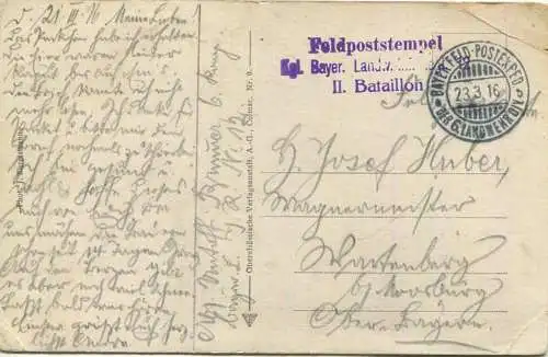 Ried zwischen Münster und Kahlenwasen - Feldpost - gel. 1916