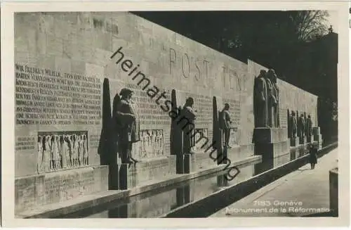 Geneve - Monument de la Reformation - Foto-Ansichtskarte - Edition Phototypie Lausanne 30er Jahre