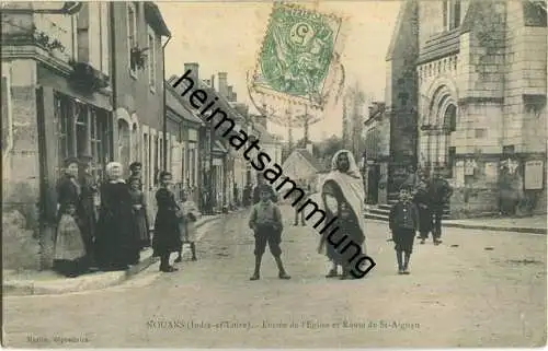 Nouans - Entre de l'Eglise - Route de St.-Aignan