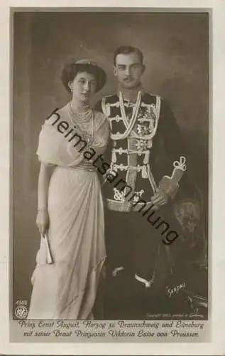 Braunschweig und Lüneburg - Prinz Ernst August - Prinzessin Viktoria Luise - Verlag NPG - Phot. Sandau 1913