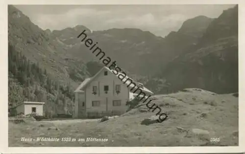 Hans-Wödlhütte am Hüttensee - Foto-AK - Verlag N. Wiatschka Wien