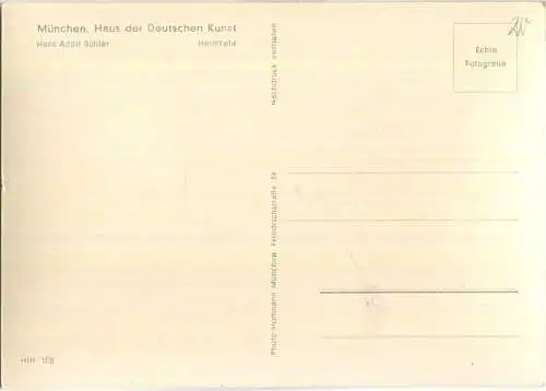 HDK108 - Hans Adolf Bühler - Heimkehr - Verlag Heinrich Hoffmann München