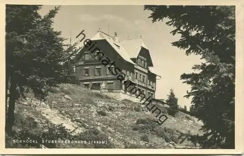 Stubenberghaus - Schöckel - Foto-AK - Verlag K. Giantschnigg Graz gel. 1952