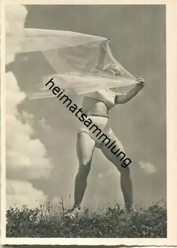 Schönheit der Gymnastik - Schleierspiel - Foto-AK Grossformat - Verlag E. A. Schwerdtfeger & Co. AG Berlin