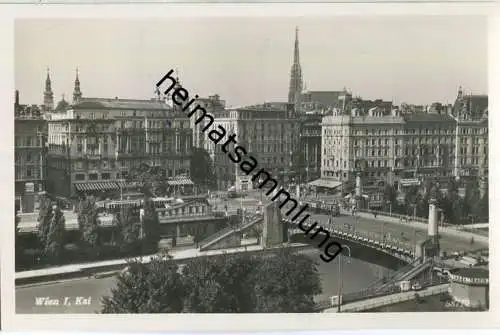 Wien - Kai - Strassenbahn - Foto-AK - Verlag Postkarten Industrie Wien