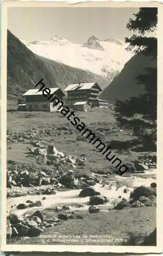 Gasthaus Alpenrose im Habachtal - Foto-Ansichtskarte - Verlag C. Jurischek Salzburg