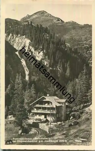 Obersulzbachtal - Alpengasthaus Berndlalm - Foto-Ansichtskarte - Verlag C. Jurischek Salzburg