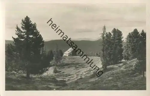 Brünnerhütte gegen Totengebirge - Foto-AK - Verlag Max Mayer Leoben