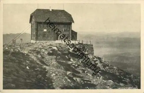 Zirbitzkogel - Schutzhaus des D.Ö.A.V. Foto-AK 1932 - Verlag Heinrich Klotzinger Photograph in Judenburg