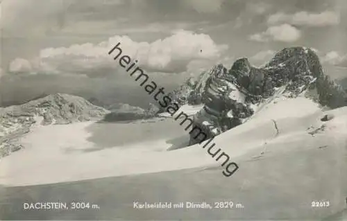 Dachstein - Karlseisfeld mit Dirndln - Foto-AK - Verlag P. Ledermann Wien