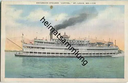 St. Louis Mo. - Excursion Steamer Capitol