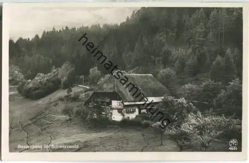 Schwarzwaldhaus - Foto-Ansichtskarte - Verlag Gebr. Metz Tübingen