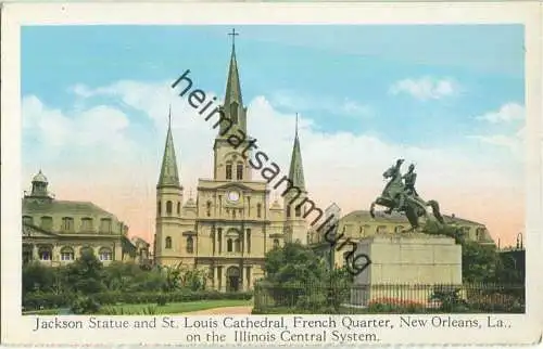 New Orleans - Jackson Statue - St. Louis Cathedral