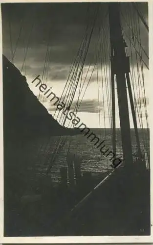 Midnatstemming ved Nordkap - Foto-AK 30er Jahre - Verlag Carl Müller & Sohn Hamburg-Altona