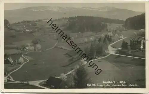 Zachelmie - Saalberg - Mit Blick nach der kleinen Sturmbaude - Foto-Ansichtskarte