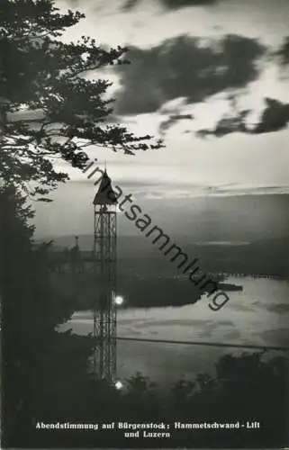 Bürgenstock - Hammetschwand-Lift - Foto-AK