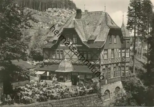 HO-Hotel Steinerne Renne bei Wernigerode - Foto-AK Großformat - Verlag VEB Bild und Heimat Reichenbach