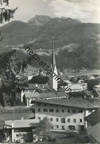 Zell am Ziller mit Gerlossteinwand - Foto-AK Grossformat - Verlag Hans Hruschka Mayrhofen