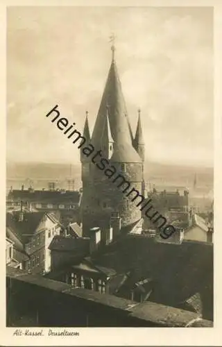 Kassel - Druselturm - Foto-AK - Verlag Bruno Hansmann Kassel