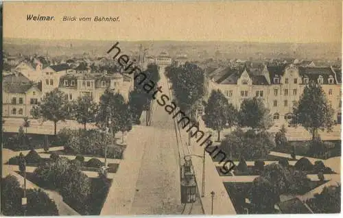 Weimar - Blick vom Bahnhof - Verlag Ottmar Zieher 20er Jahre