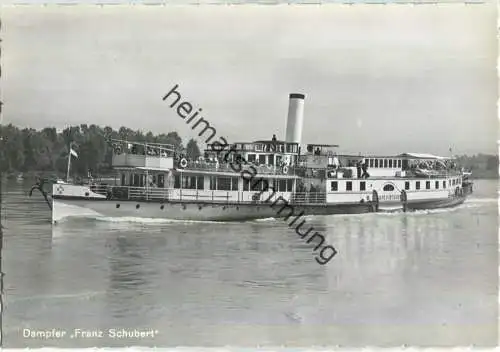 Fahrgastschiff Franz Schubert - Erste Donau-Dampfschiffahrts-Gesellschaft - Verlag Prof. Gustav Fenz Wien