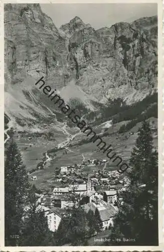 Loueche les Bains - Foto-AK - Edition Perrochet Lausanne - gel. 1938