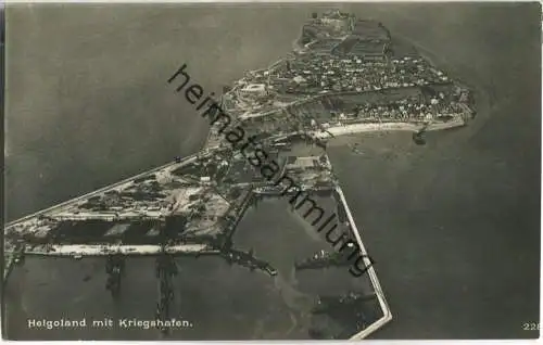 Helgoland - Kriegshafen - Foto-Ansichtskarte