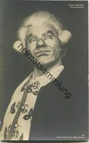 Paul Bender - Rosenkavalier - deutscher Opernsänger (Bass) - Verlag Jos. Paul Böhm München