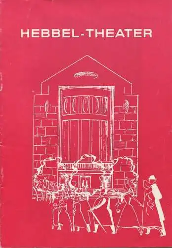 Theaterprogramm - Hebbel-Theater Berlin 1973 - Leitung Hela Gerber-Külüs - Komödie "Der Tag, an dem der Papst gekidnappt