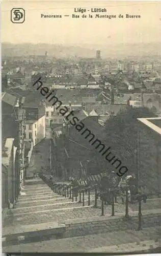 Lüttich - Liege - Bas de la Montagne de Bueren - Verlag Georg Stilke Brüssel